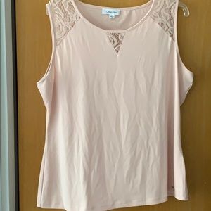 Calvin Klein light pink sleeveless top